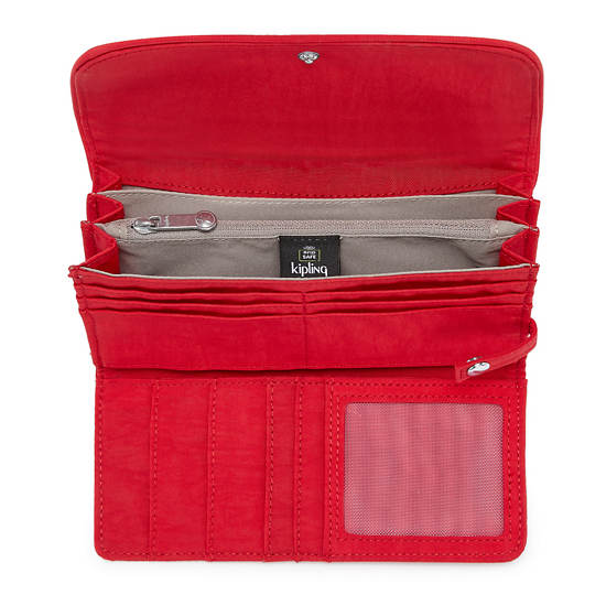 Kipling Money Land Snap Wallets Red Rouge | AU 1790WN